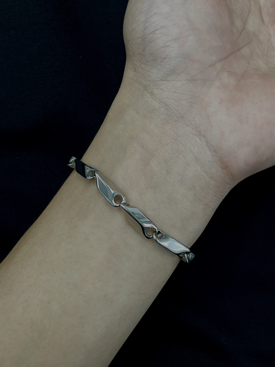 (GOAL) 刀片 鈦鋼 手鍊 亮銀