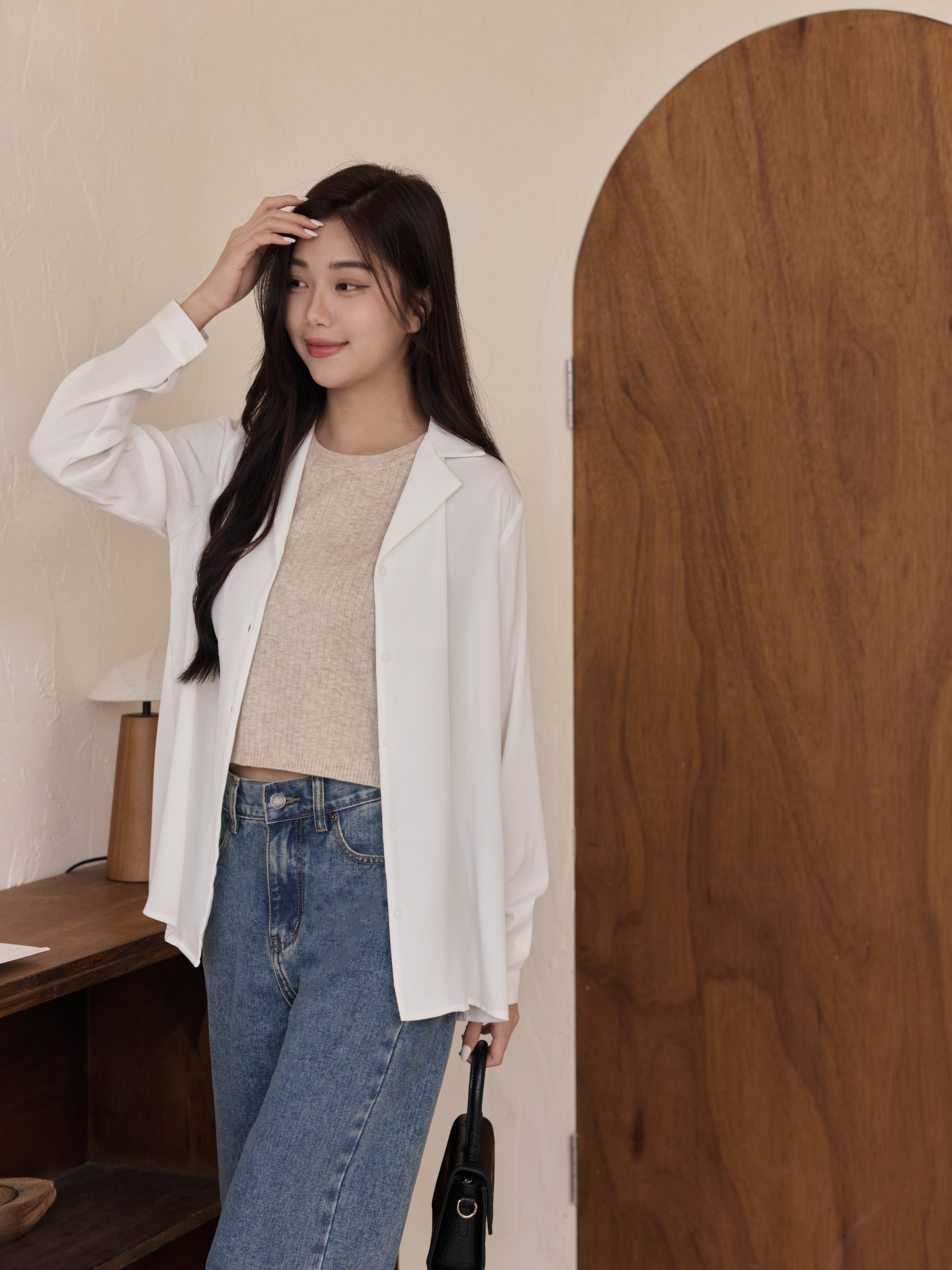 古巴領柔滑垂墜襯衫