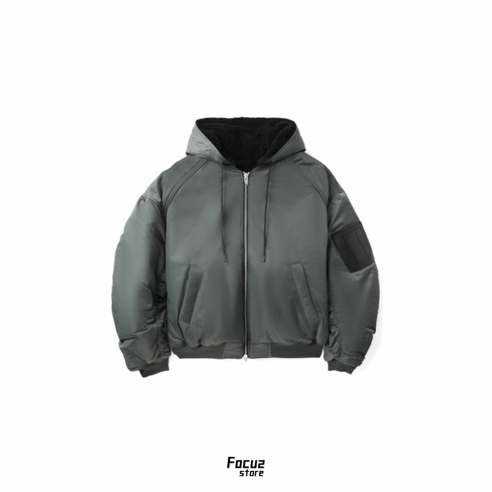 【Focus Store】預購 JUUN.J Hood detachable MA-1 jumper "Grey" 灰色 飛行外套