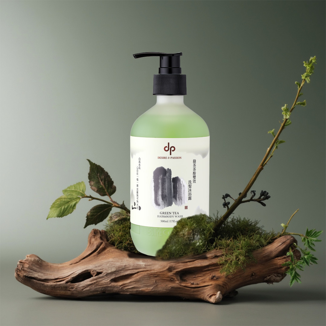 dp 綠茶茶酚雙效洗髮沐浴露 GREEN TEA HAIR & BODY WASH 500ml