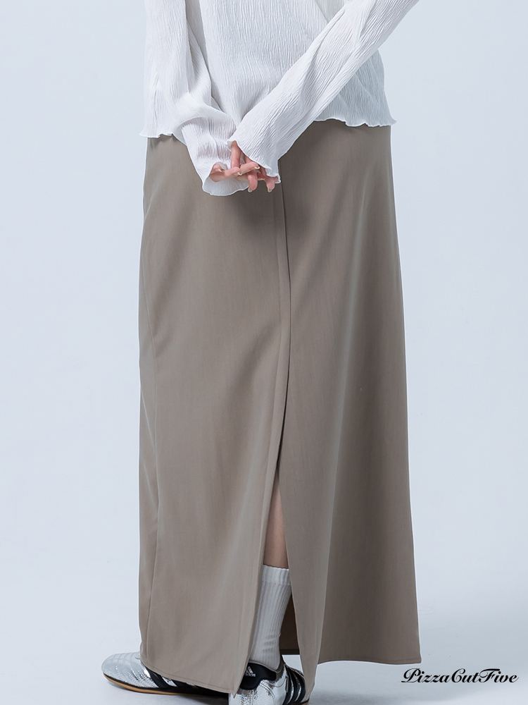 [SALE]拼接直筒長裙 PizzaCutFive PCF252492018