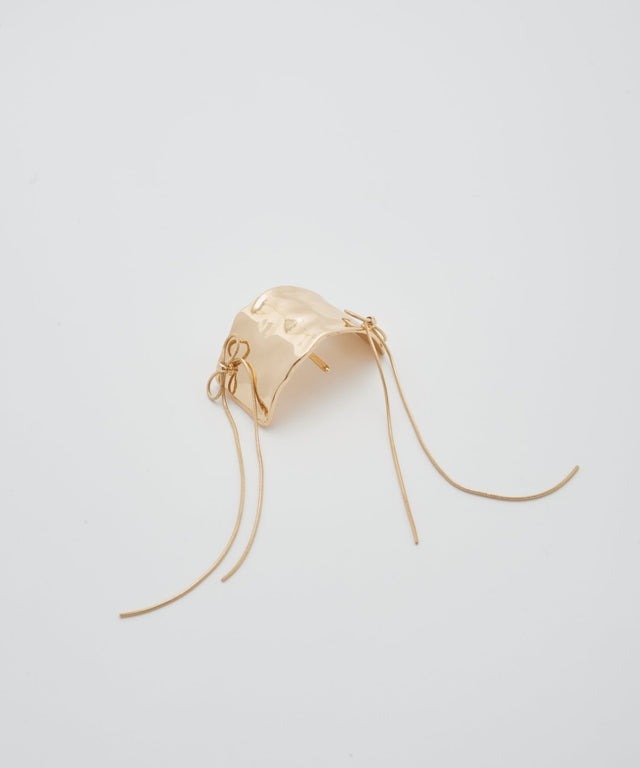 金屬側蝴蝶結髮圈插