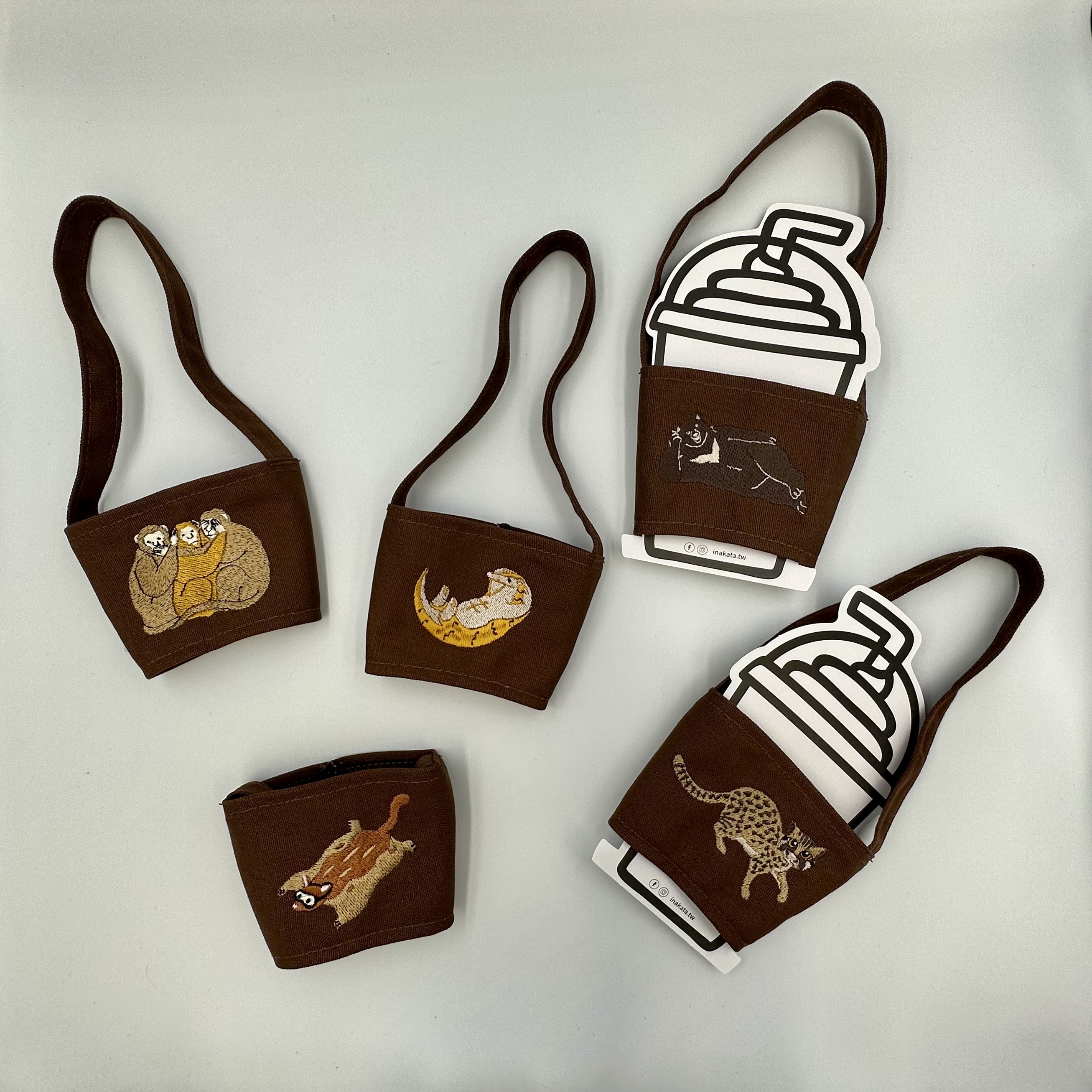 《這些動物們》刺繡杯套