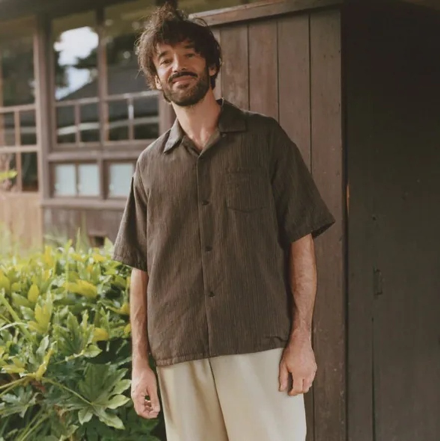 VISVIM 2025 S/S WALLIS DOWN SHIRT S/S SANTOME *羽絨 - BROWN PRE ORDER ITEM (預訂中)