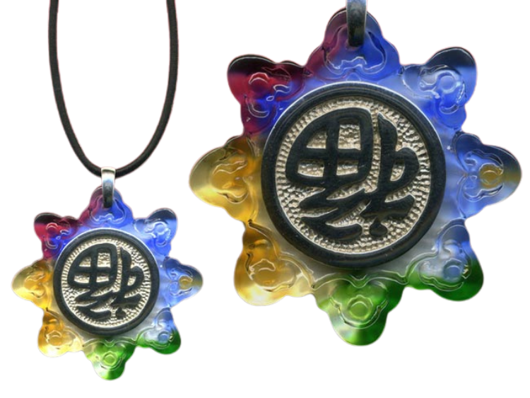 鹿港窯水晶琉璃｜福到銀飾項鍊 福運臨門好事連連開運納福