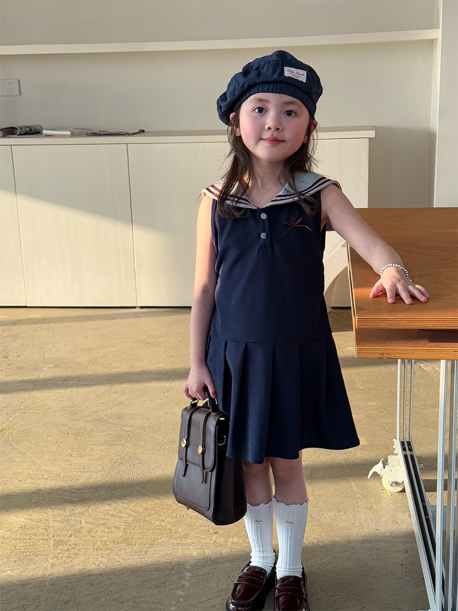 優雅海軍領水手裙