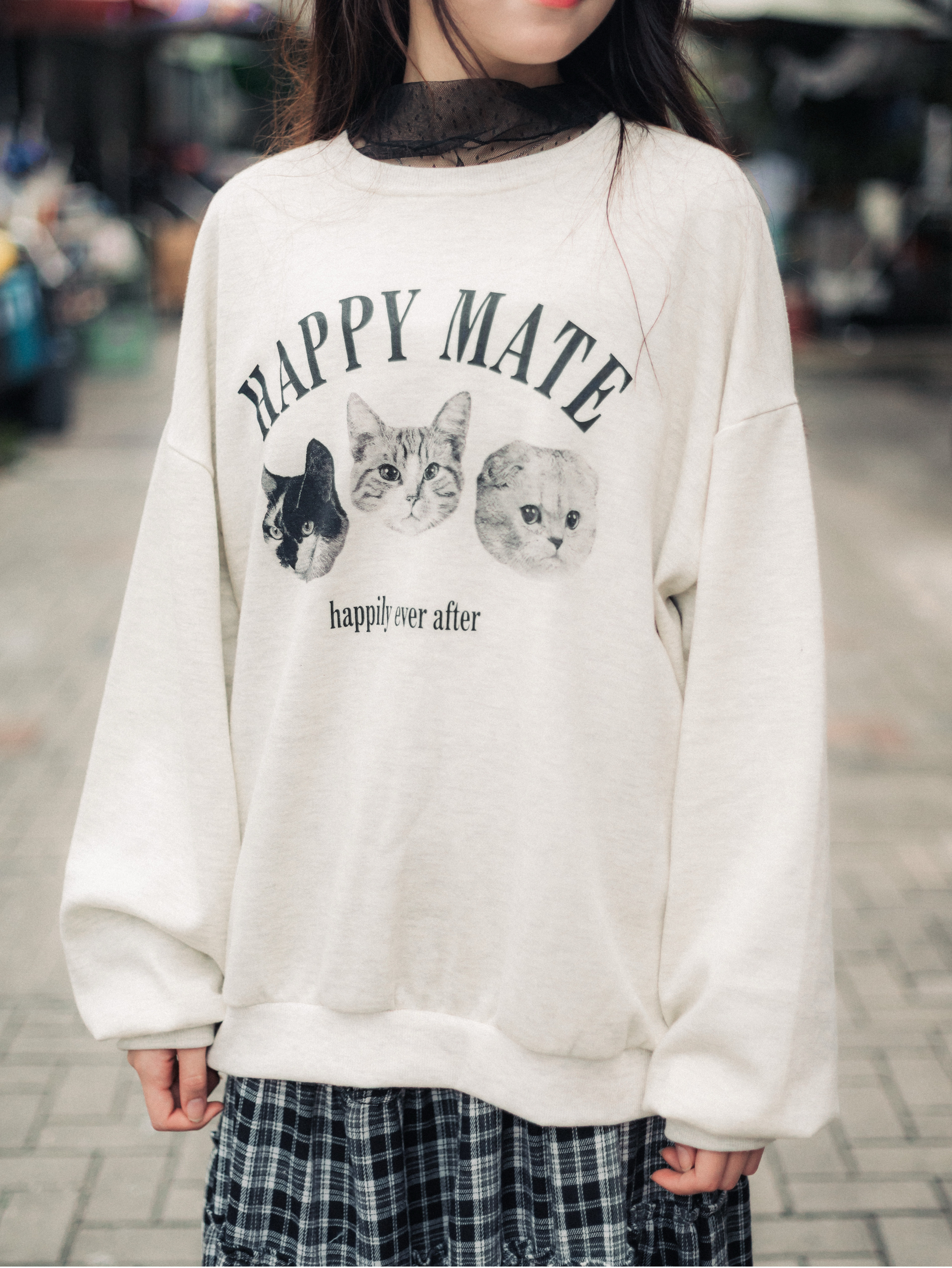 Cat Cat Happy Mate Sweater