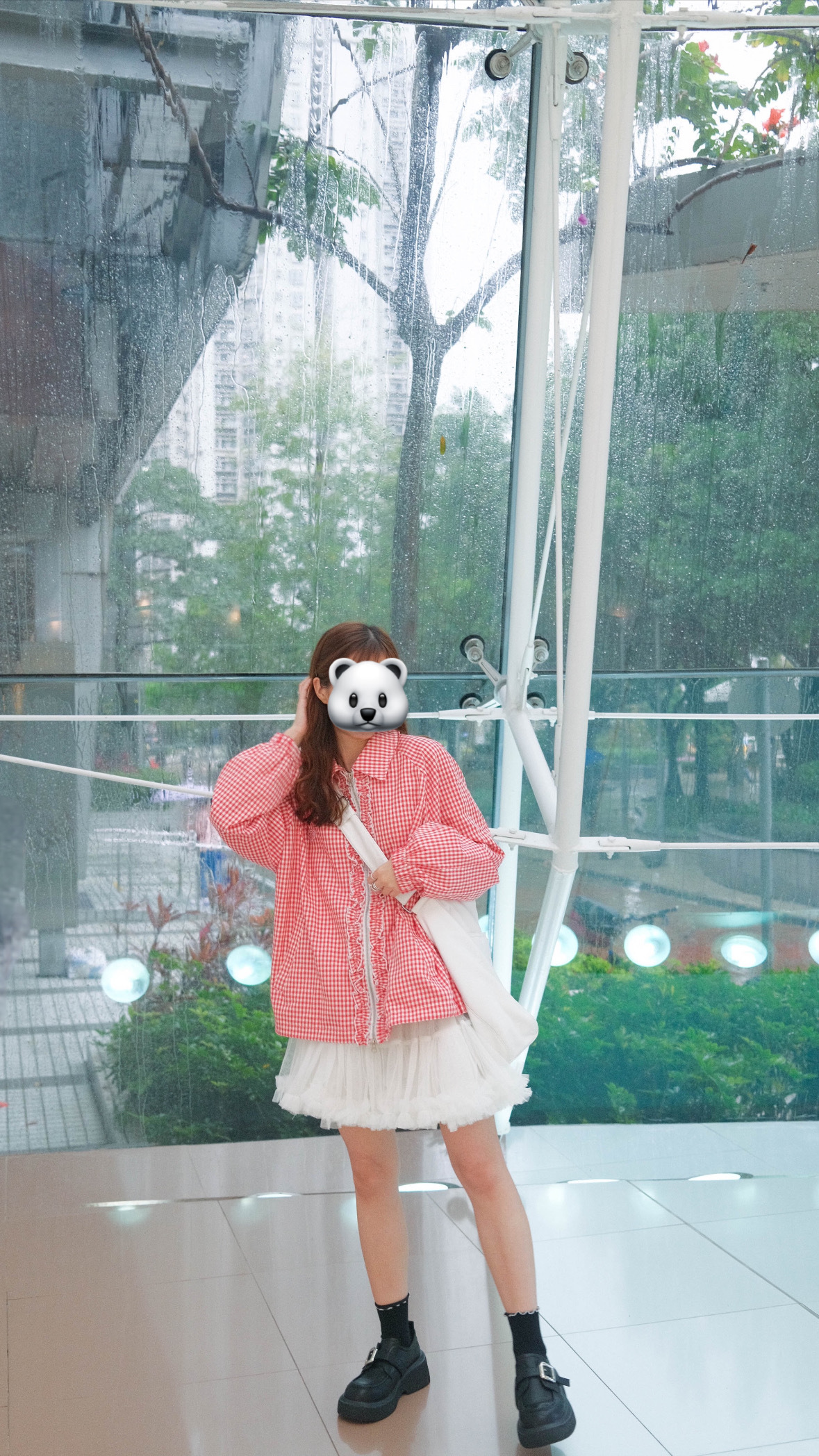 白色網紗半身裙