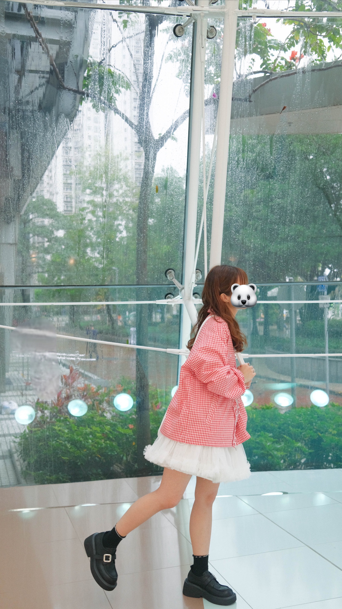 紅色花邊皺皺jacket