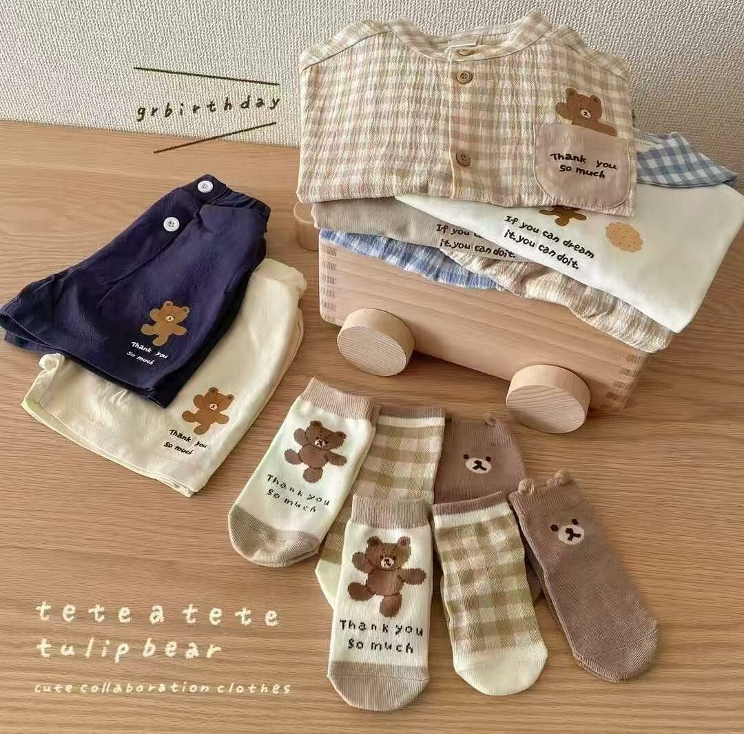 廠單 tete 25小熊襪 (1包3對)