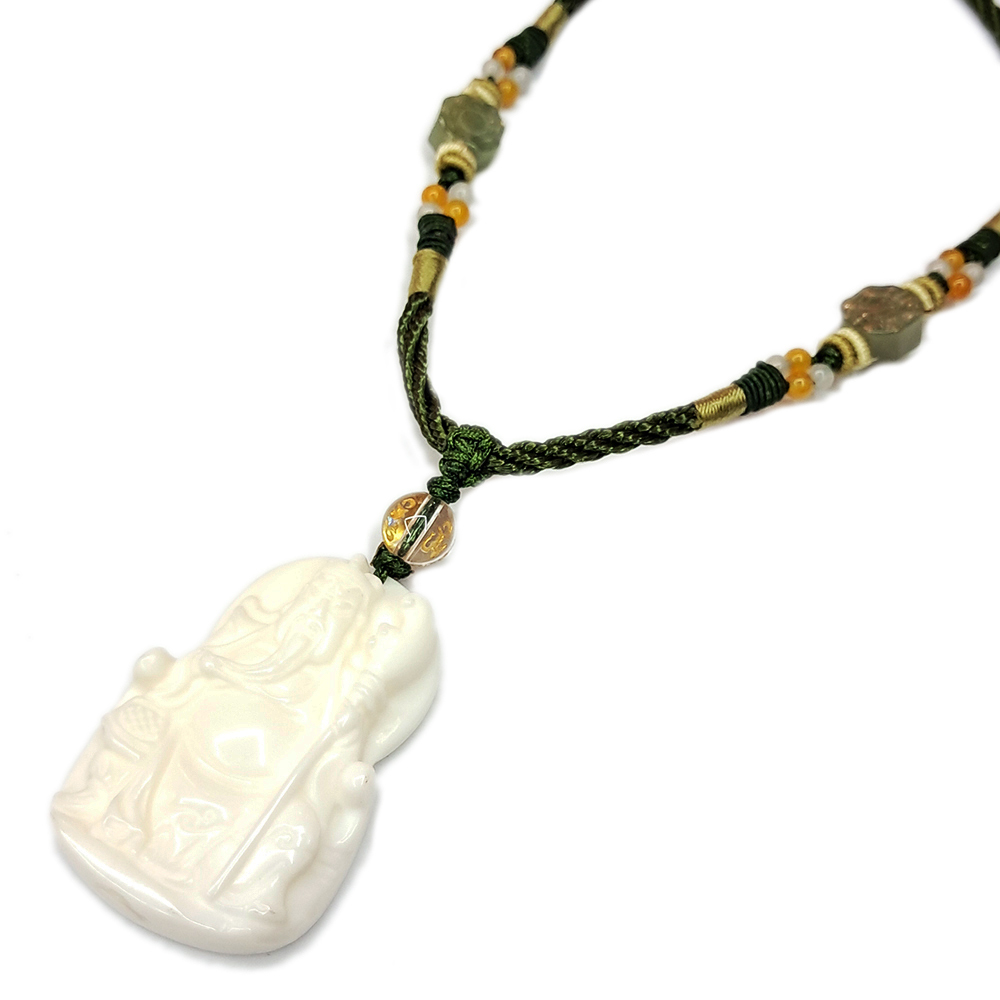 關聖帝君{硨磲}中國結項鍊【十方】123066