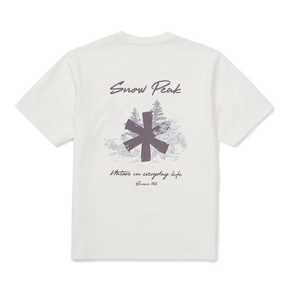 【現貨】snow peak Aerocool Asterisk Short Sleeve T-shirt 大印花logo森林 短tee S25MMFTS88 涼感 速乾