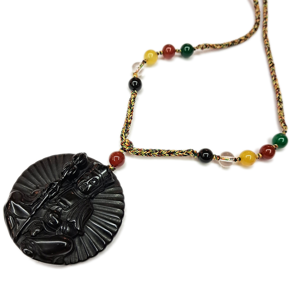 地藏菩薩{黑曜岩}項鍊【十方】132933