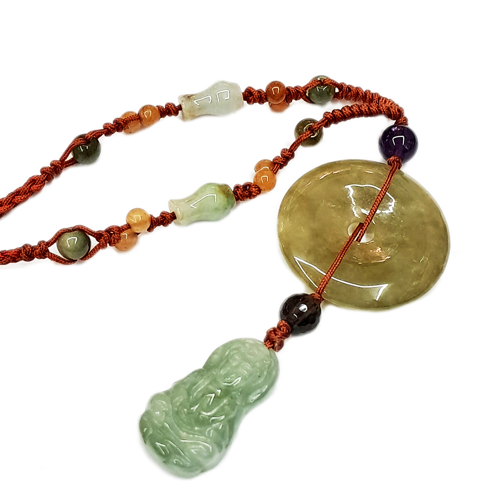 觀音小玉佩中國結項鍊【十方】133782