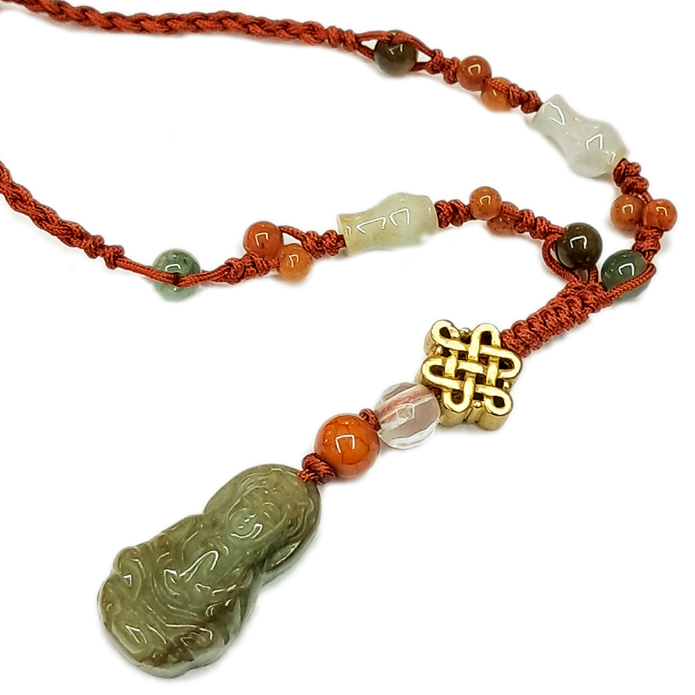 觀音小玉佩中國結項鍊【十方】133784