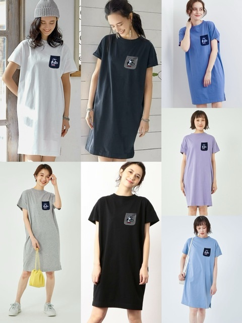 Chu*ms 胸袋針織企鵝連身裙 - 2500624