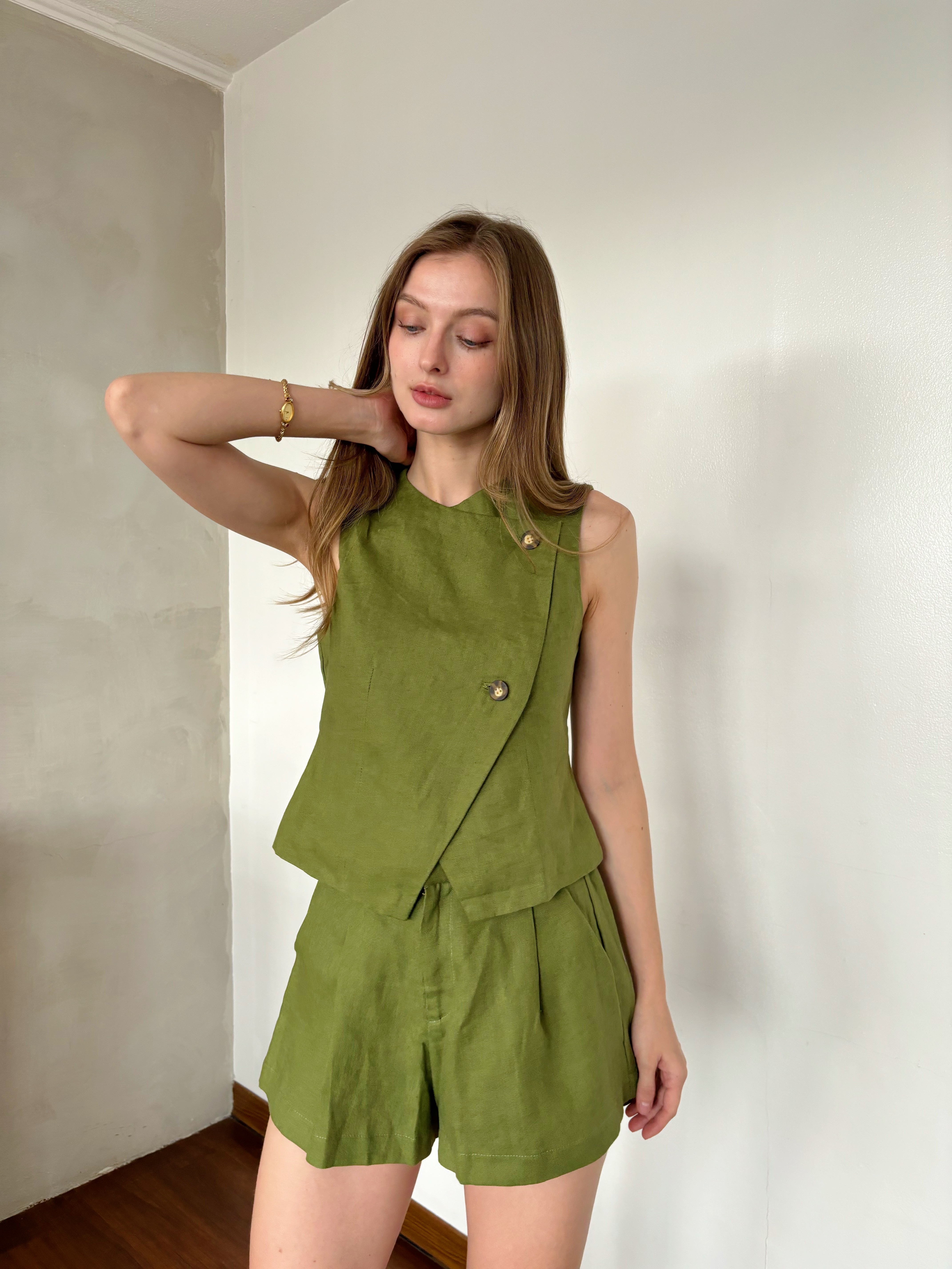 Logan Linen Set - Green