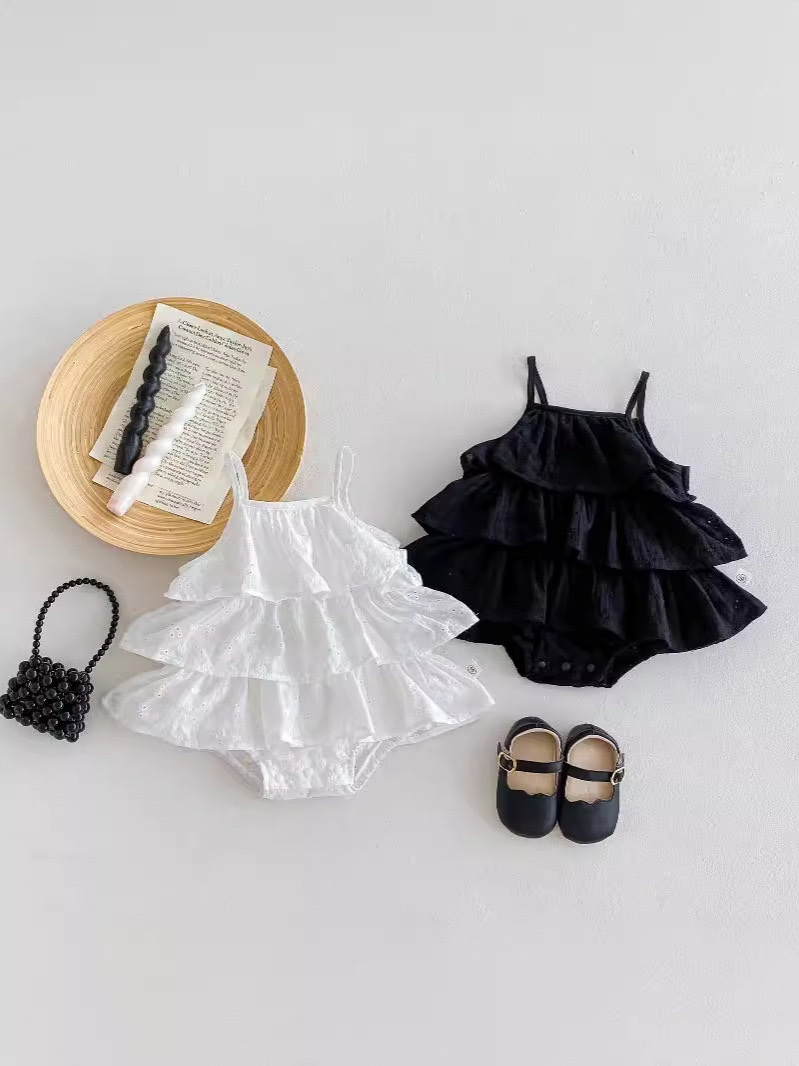 嫩嬰吊帶層層蛋糕包屁裙