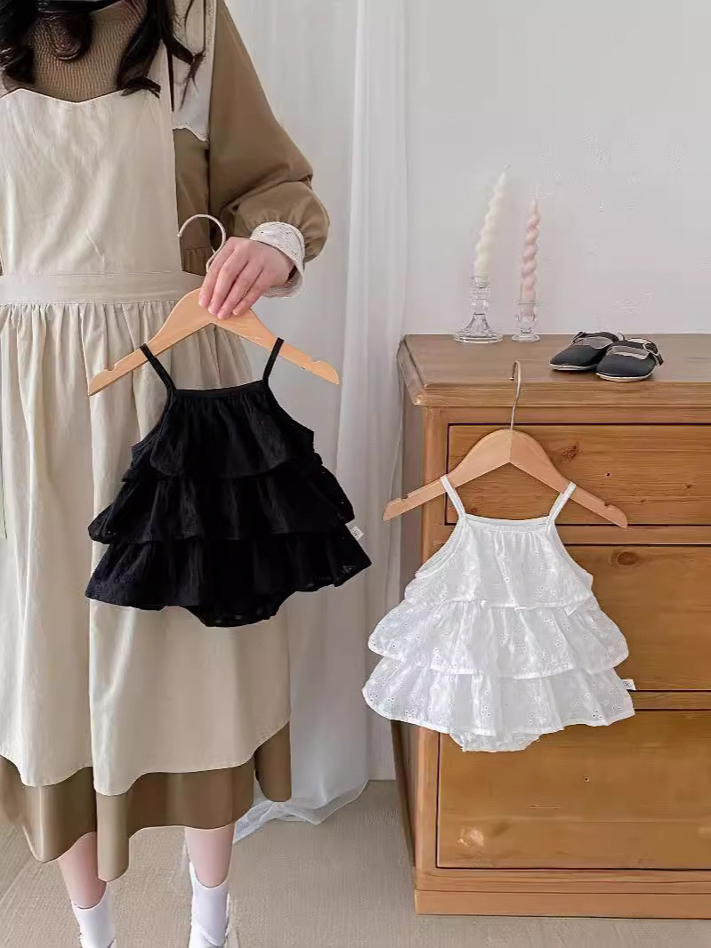 嫩嬰吊帶層層蛋糕包屁裙