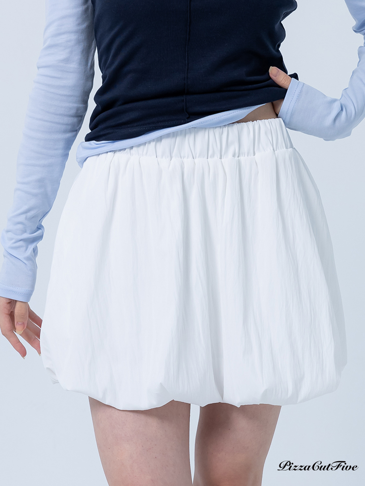 [SALE]雲朵花苞澎澎短裙( 內有安全褲) PizzaCutFive PCF252491014