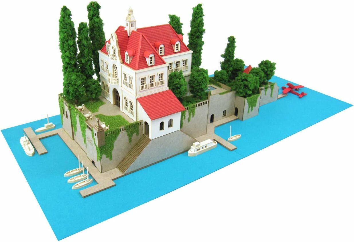 Sankei MK07-15 1/300 紅豬 阿德里亞諾酒店.紙模型