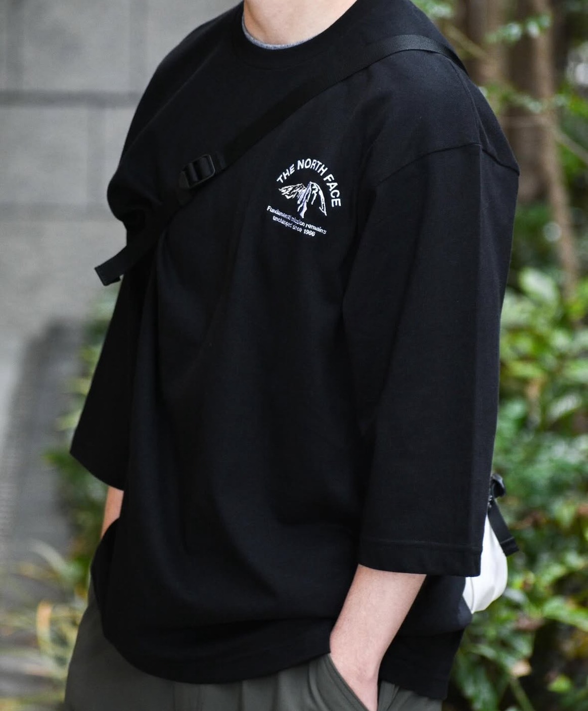 日本 THE NORTH FACE 3/4 Sleeve One Point Logo Tee