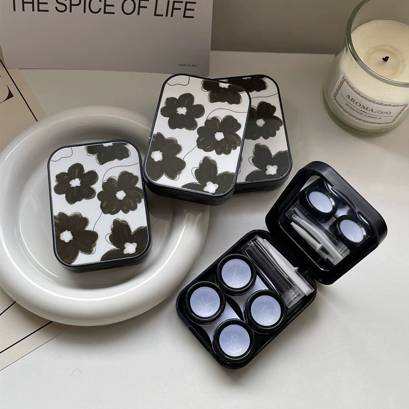 Vintage Minimalist Dual Contact Lens Case