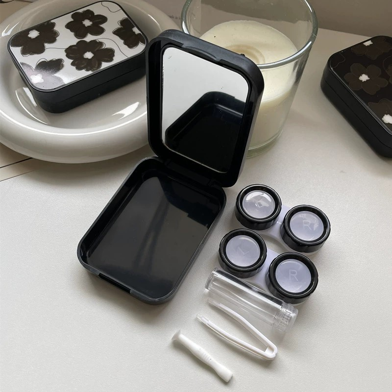 Vintage Minimalist Dual Contact Lens Case