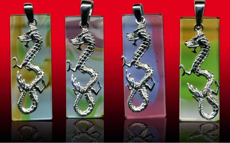 鹿港窯水晶琉璃｜唯我獨尊銀飾項鍊 王者風範自信閃耀開運納福