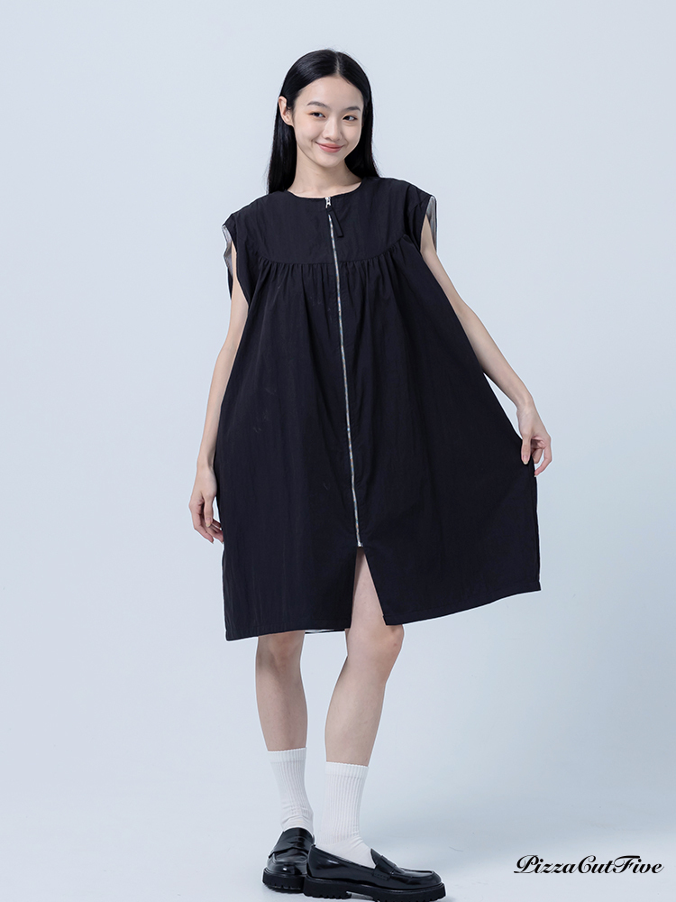 [SALE]細節抓皺中長版背心(可當洋裝) ThePeacePiece TPP252411004