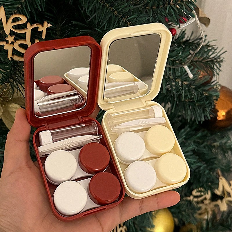 Christmas Little Animals Dual Contact Lens Case