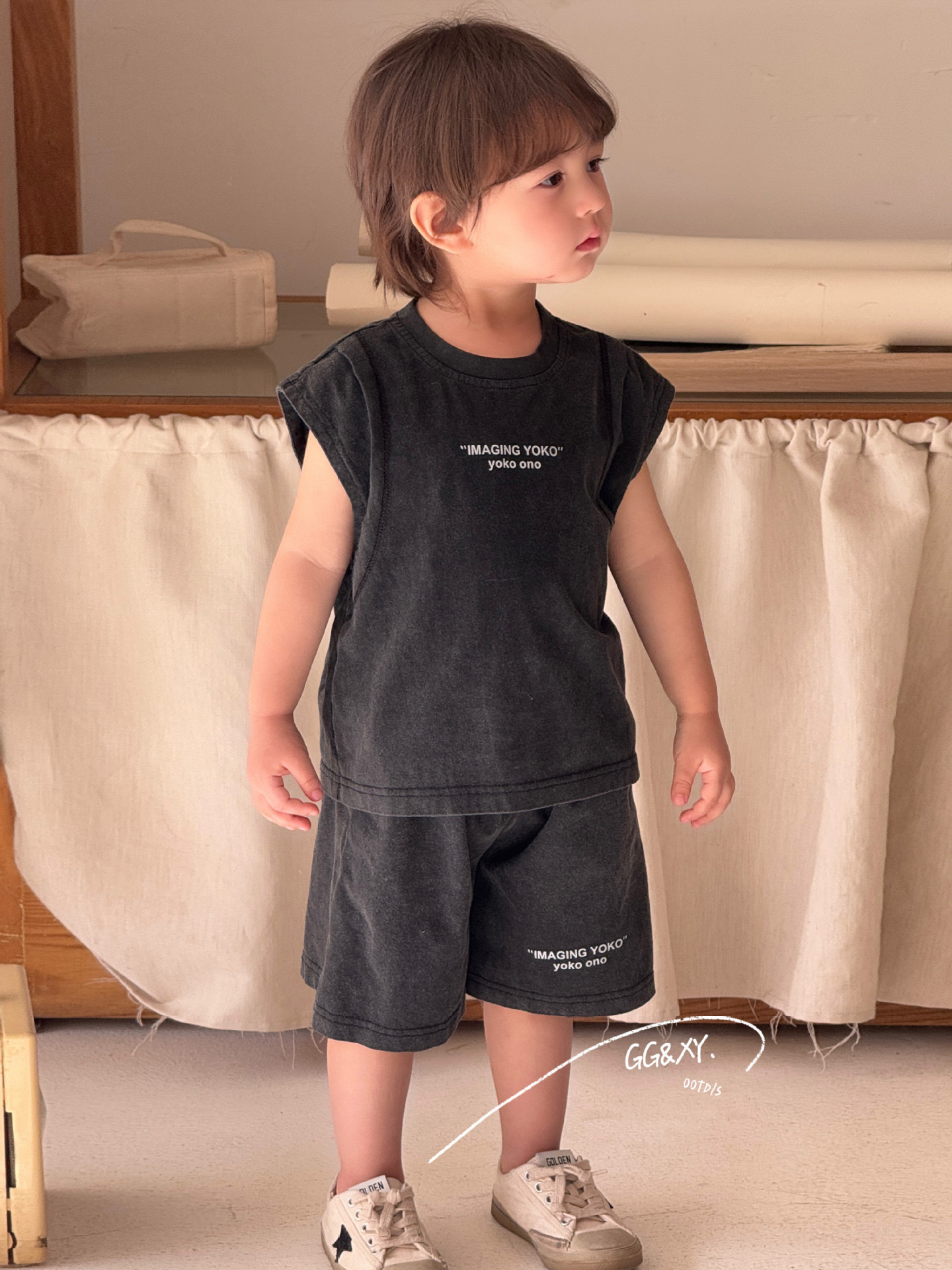 街頭感輕薄背心套裝