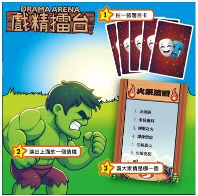 戲精擂台 DRAMA ARENA 比手劃腳的派對桌遊 繁體中文版