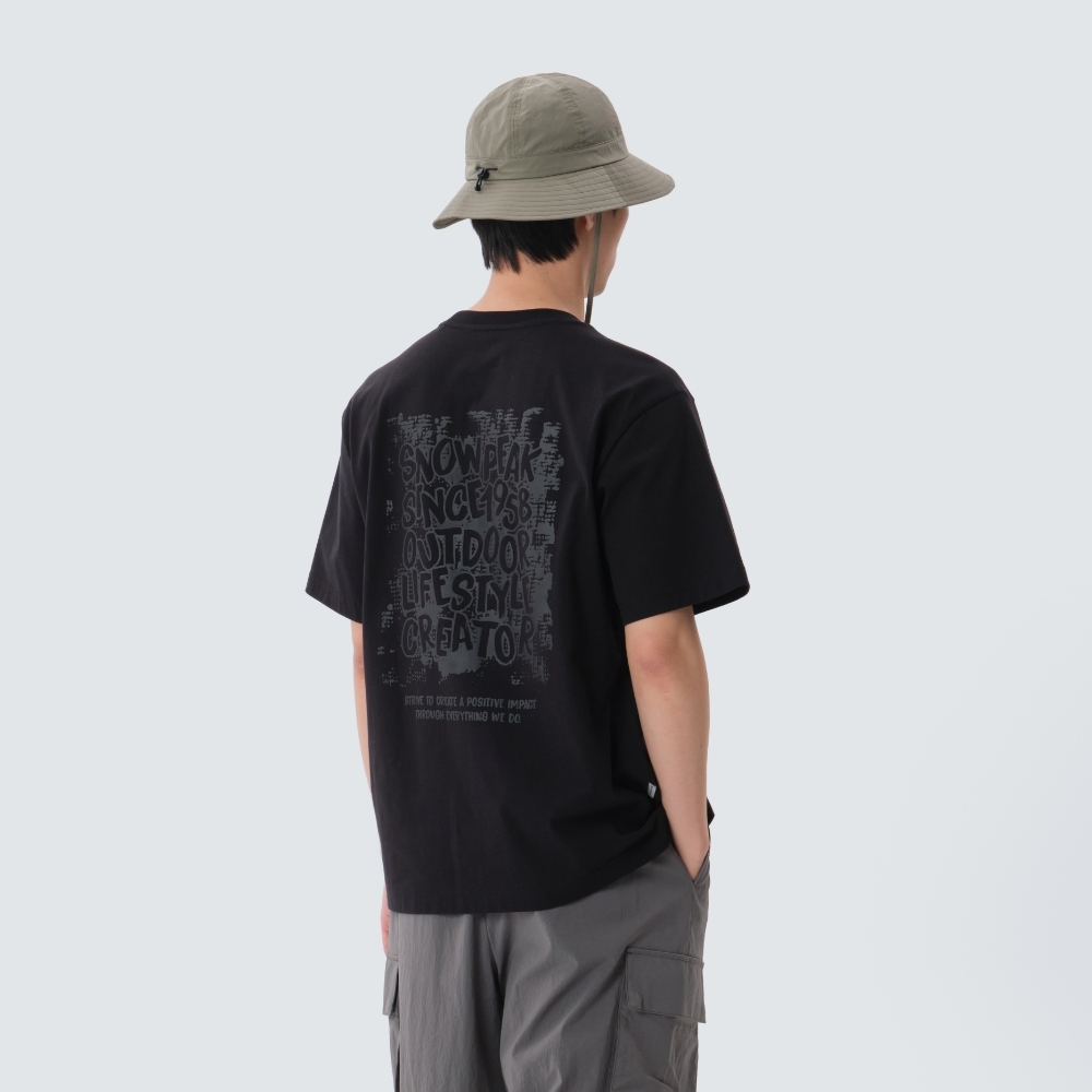 【現貨】snow peak Cotton Foaming Lettering Short Sleeve T-shirt 立體 泡泡文字 短tee S25MMFTS58