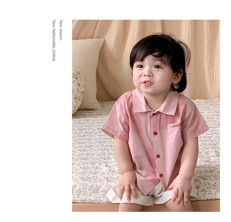 好氣色粉色上衣+米白短褲