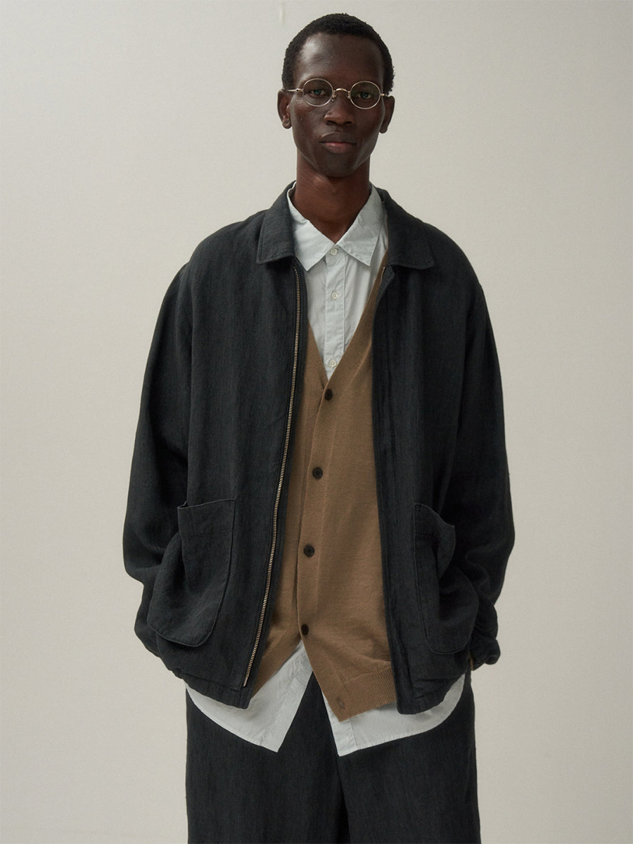 ジャケット・アウター 25SS ATON HARD LINEN UTILITY JACKET 25SS ATON HARD LINEN | UTILITY JACKET新品 【公式通販】
