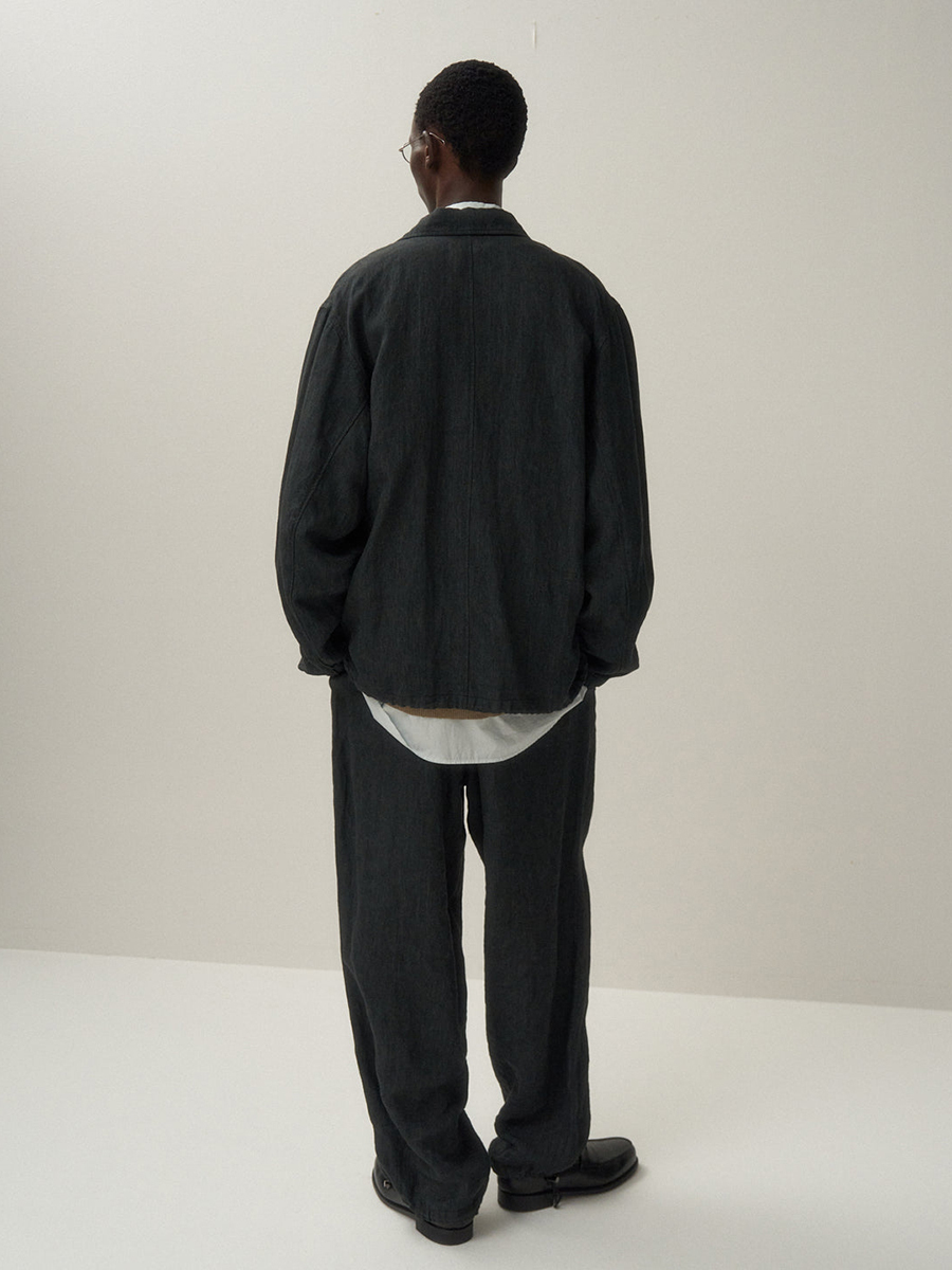 ジャケット・アウター 25SS ATON HARD LINEN UTILITY JACKET Namu Shop - Aton Hard Linen Utility Jacket - Raw Linen