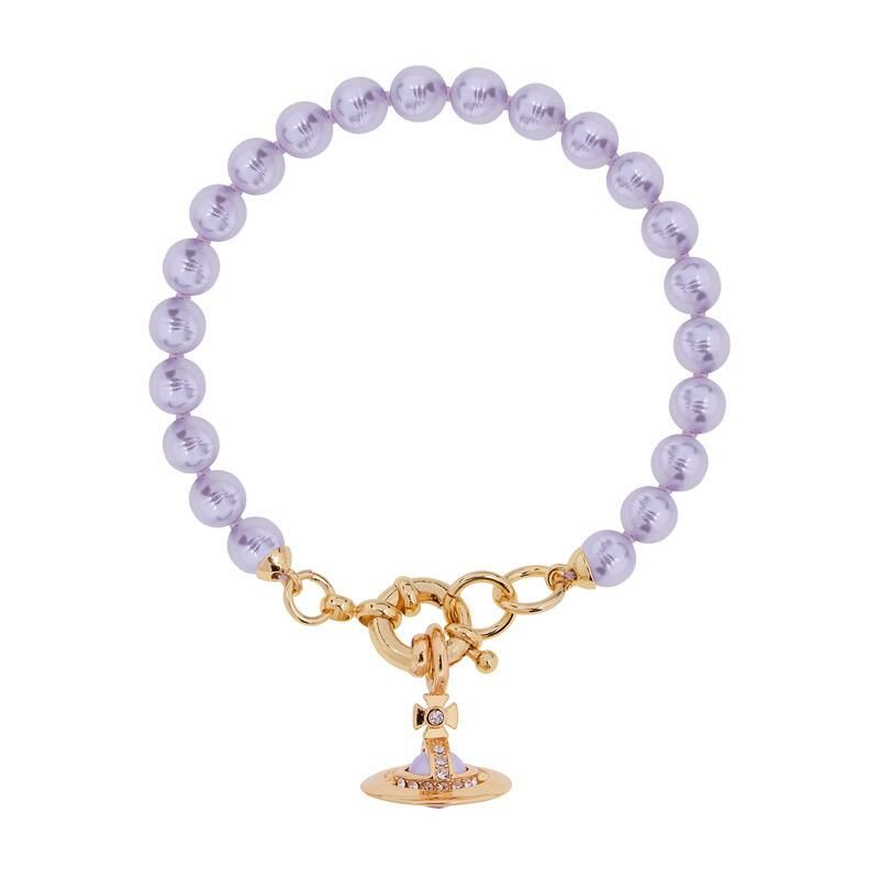 Vivienne Westwood 金紫珠串珠仿珍珠