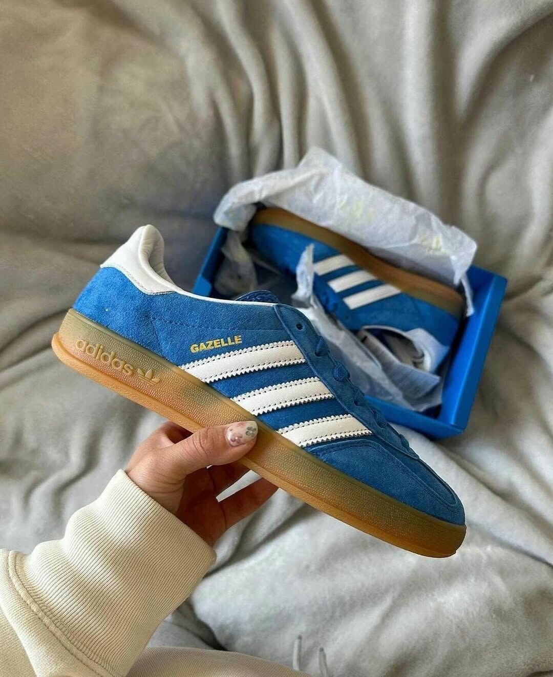 ADIDAS GAZELLE INDOOR 寶藍 亮藍 焦糖底 復古 男鞋 JI2061 / 調貨