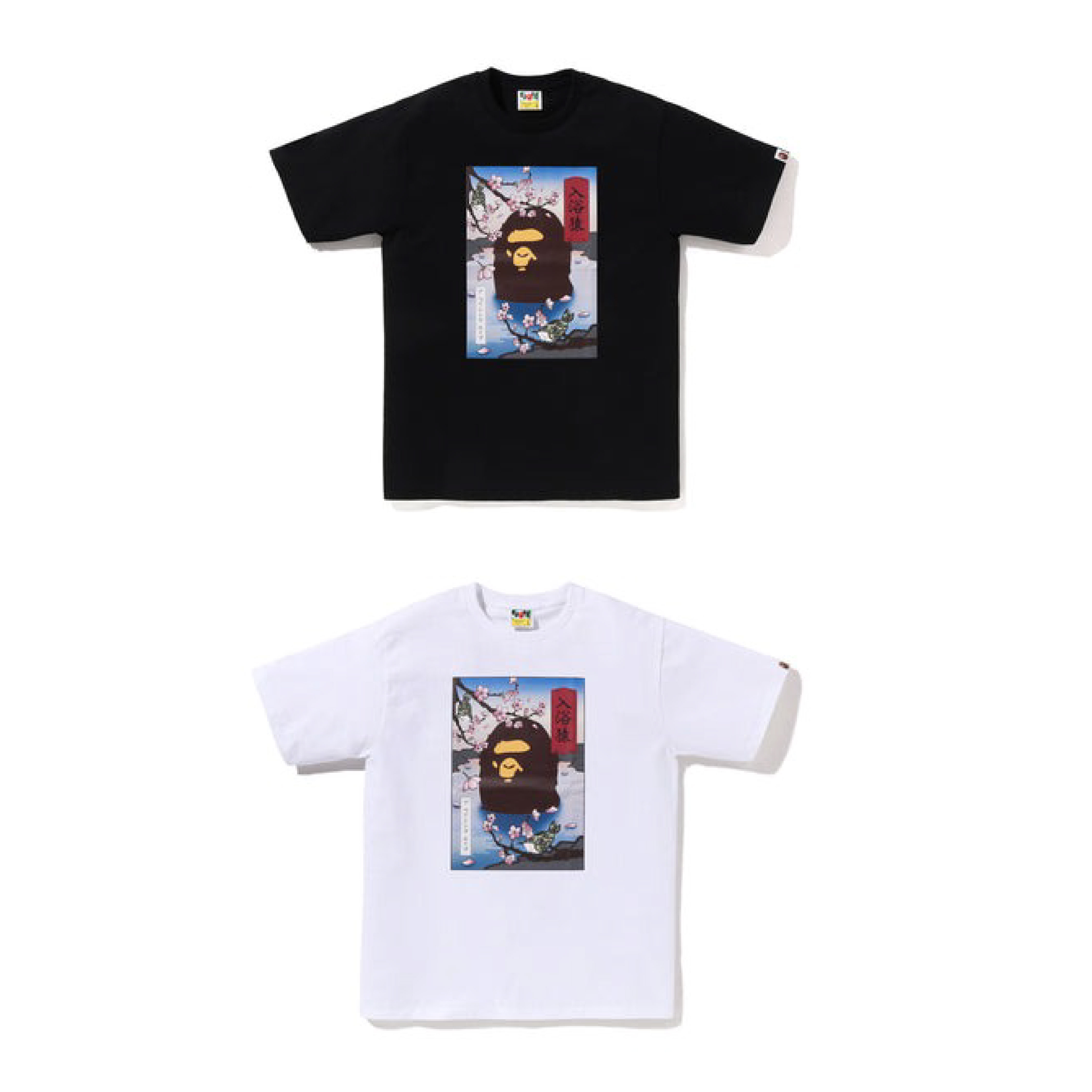 2025SS BAPE A BATHING APE JAPAN A BATHING APE TEE 入浴 泡湯 溫泉 櫻花 大頭 短T 現貨 1L22110014