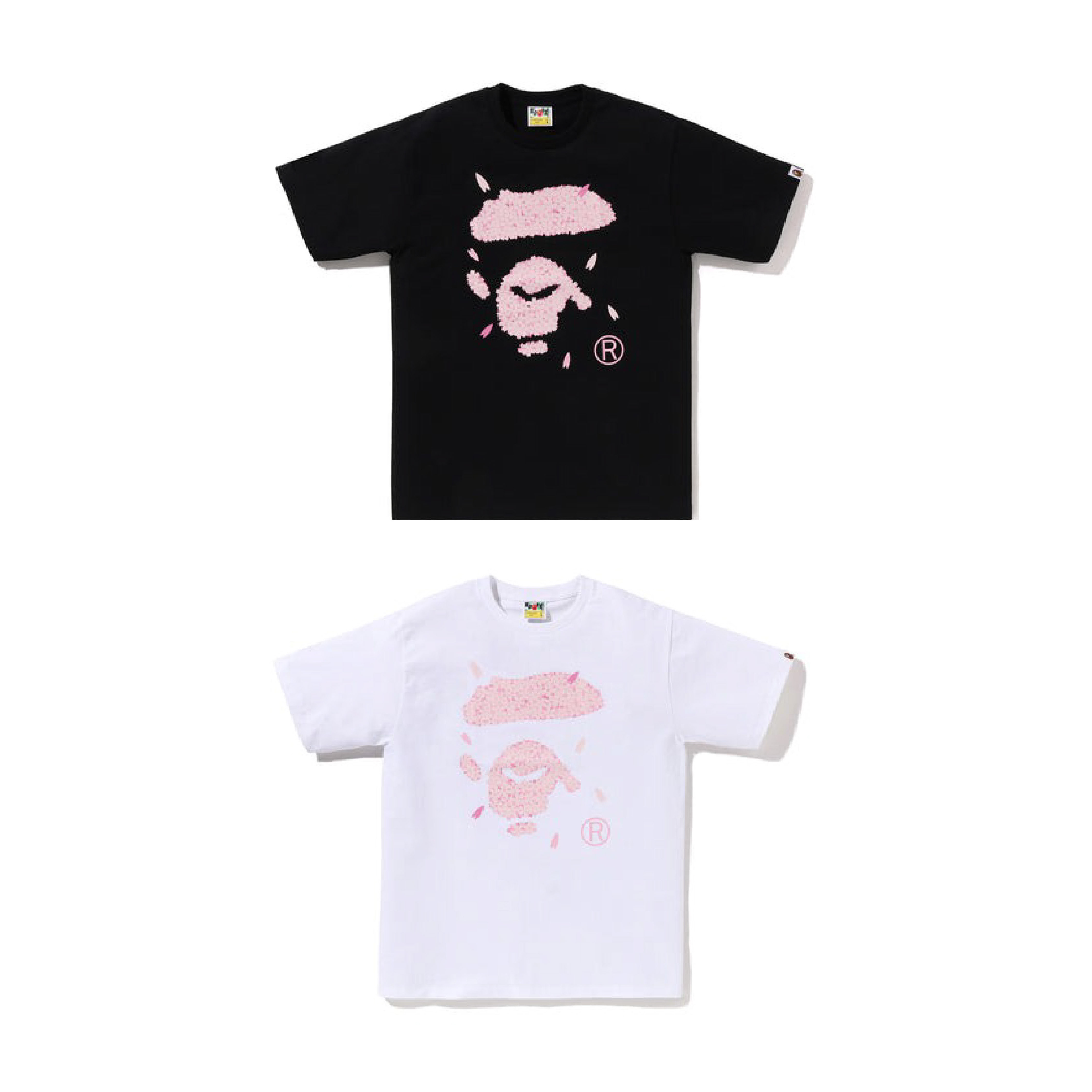 2025SS BAPE A BATHING APE SAKURA APE FACE TEE  櫻花 大頭 臉 短T 現貨 1L20110017