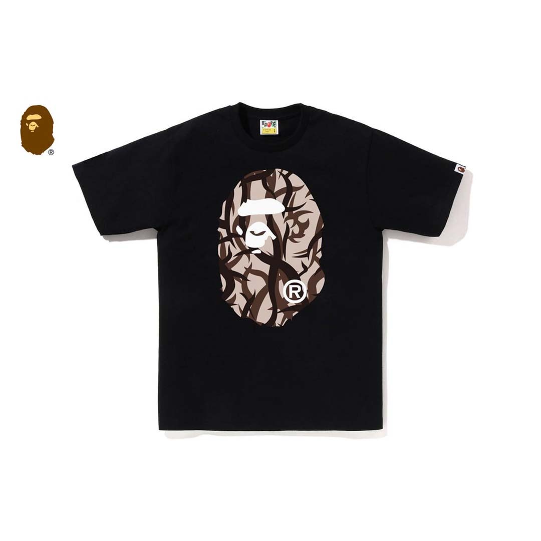 2025AW BAPE A BATHING APE TRIAL CAMO BIG APE HEAD TEE 荊棘 大頭 迷彩 短T 現貨 1L30110034