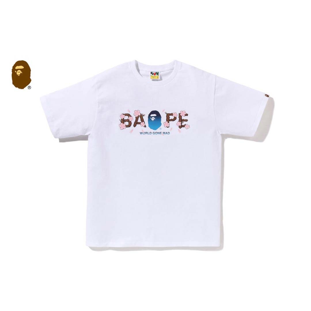 2025SS BAPE A BATHING APE SAKURA BAPE TEE 櫻花 葉片 字體 大頭 照片 短T 現貨 1L20110016