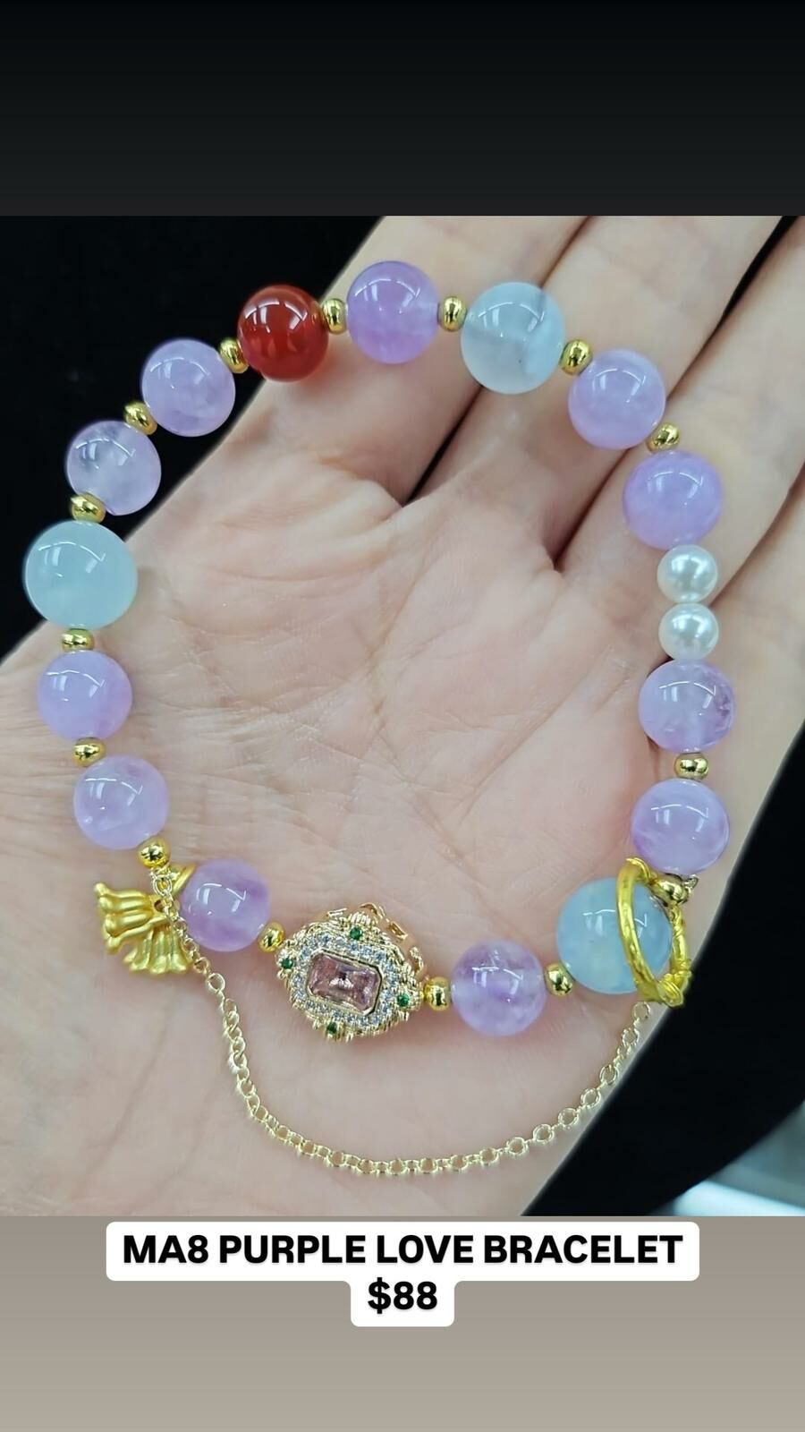 MA8 PURPLE LOVE BRACELET