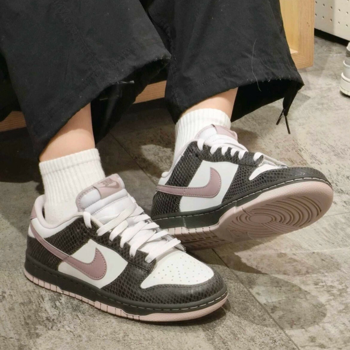 Nike Dunk Low SE Snakeskin 紫褐色 粉紫 棕色 蛇鱗紋 蛇年限定 低筒休閒鞋