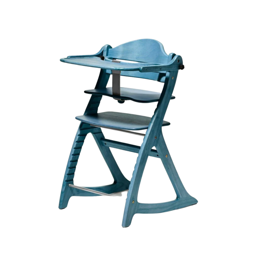 Yamatoya Sukusuku GL Baby Highchair w/Safety Belt - Bluewash