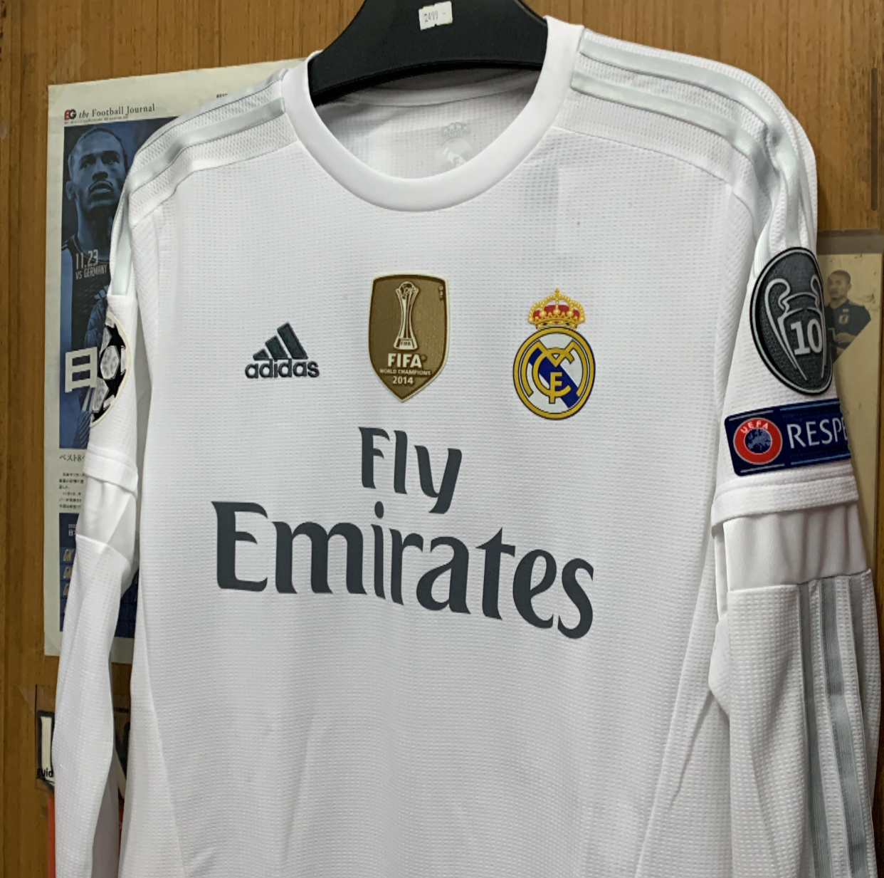 2015 Real Madrid Champions League L/S Home Shirt