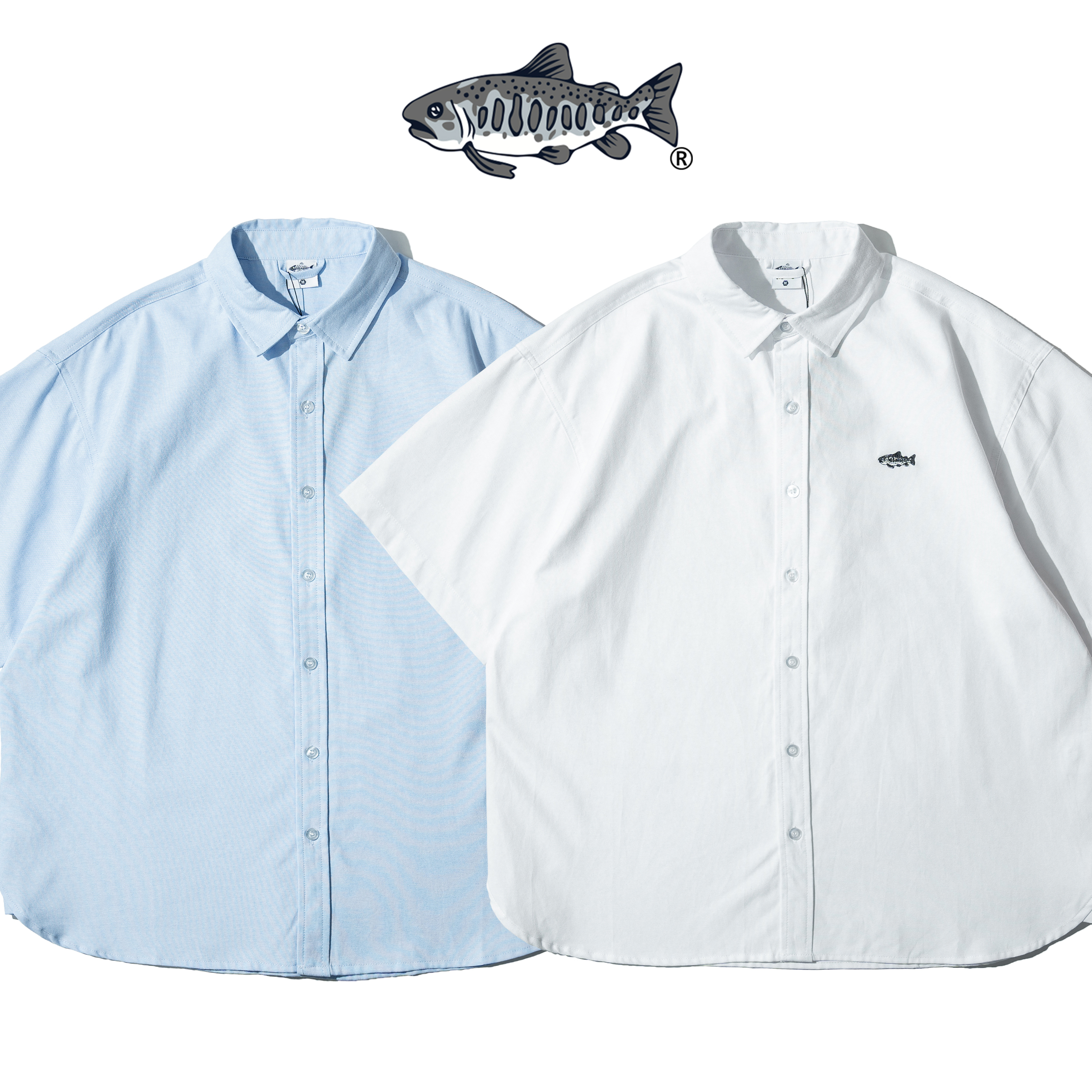 AGILITY Embroidery Oxford Shirt 小鮭魚 牛津 短袖襯衫 [SH-SS03]