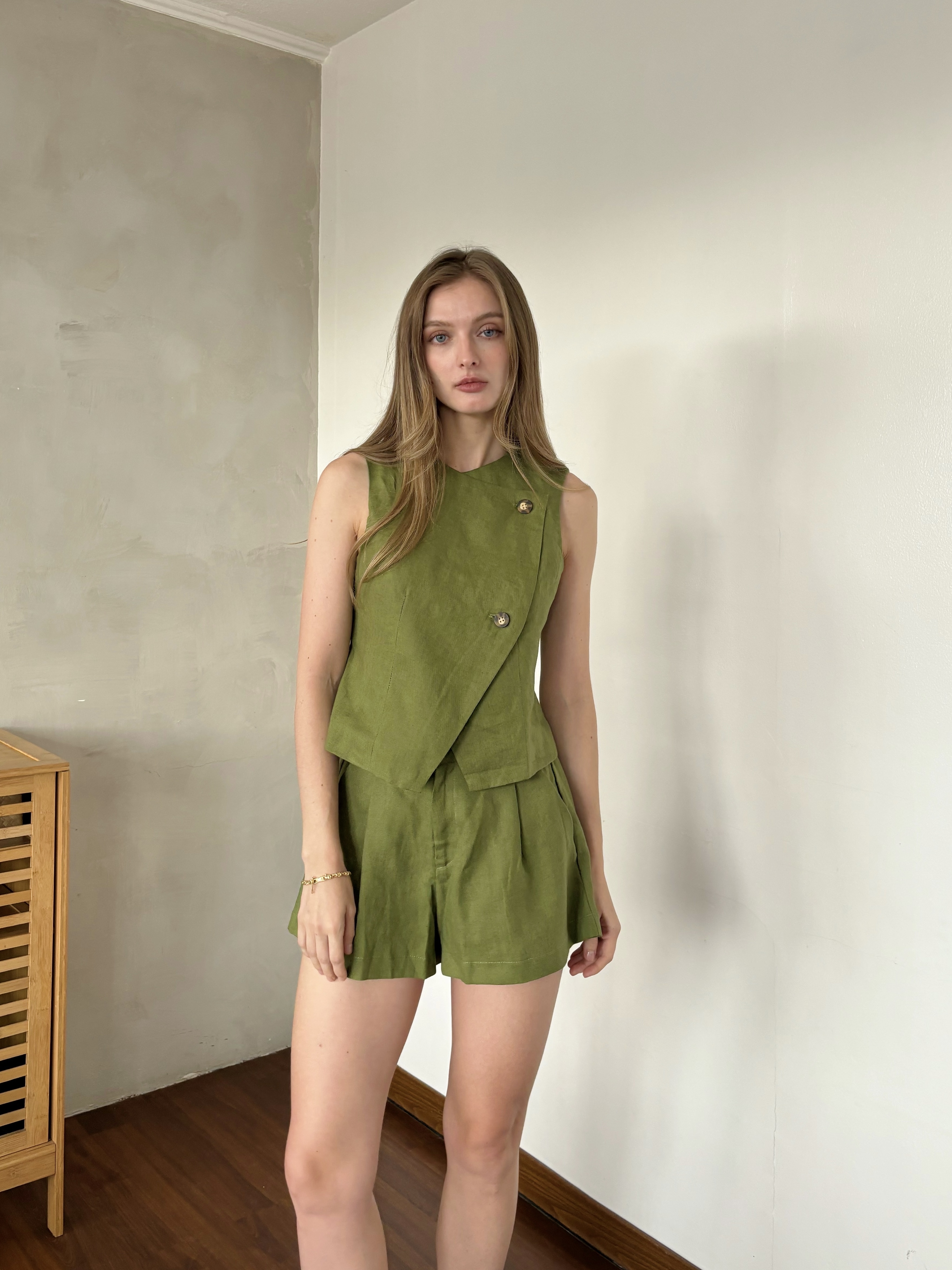 Logan Linen Set - Green