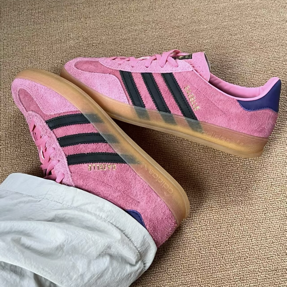 Adidas Gazelle Indoor 黑粉 桃粉 復古 麂皮 焦糖底 德訓鞋 低筒休閒鞋